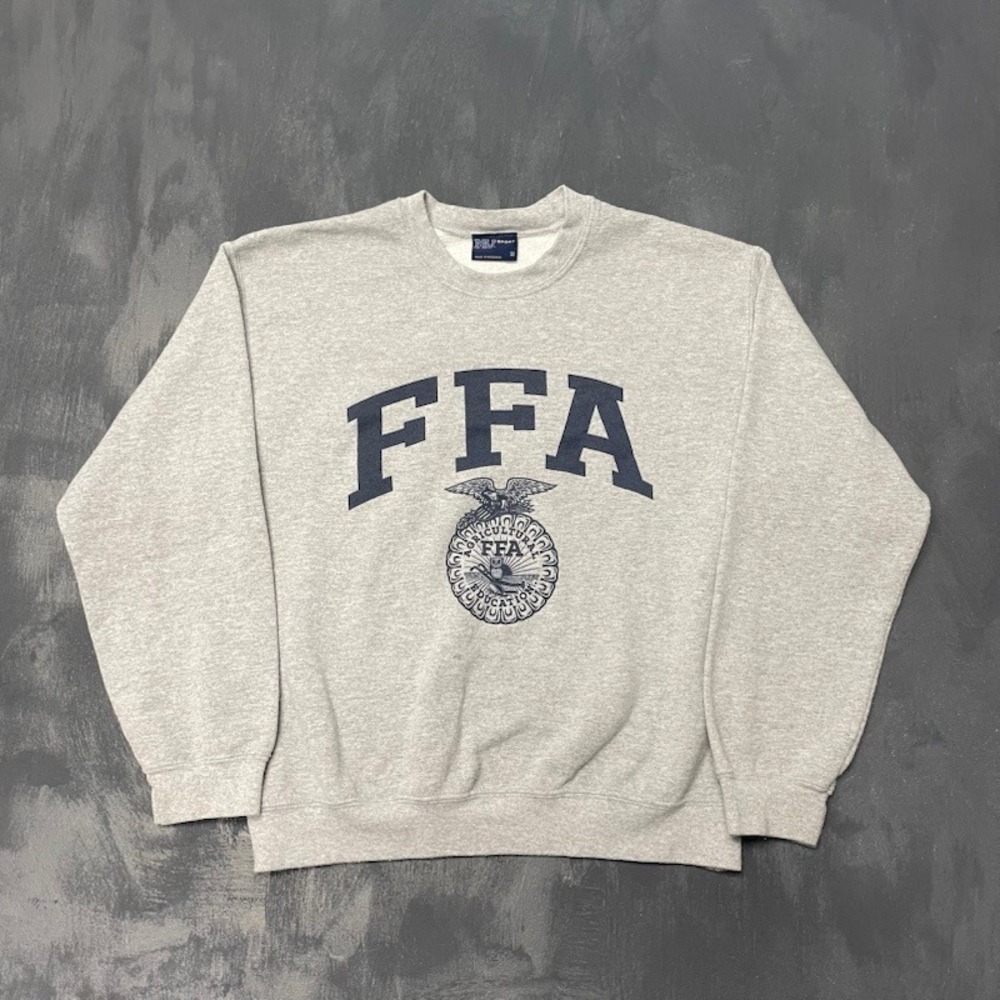 Vintage Sweatshirt Medium Gray 2000s Excellent FFA Agriculture MV Sport